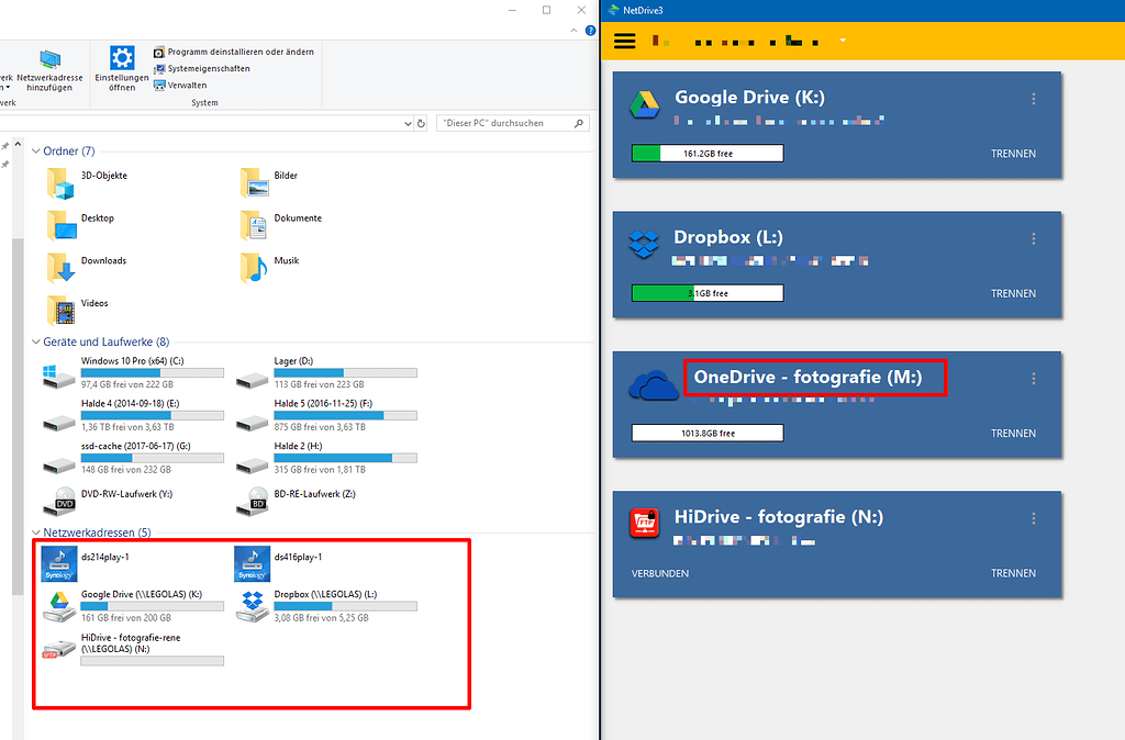 Onedrive graph not as drive letter in explorer netdrive3 bdrive