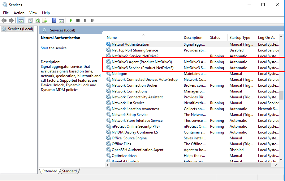 netdrive not connecting clicks and restarts