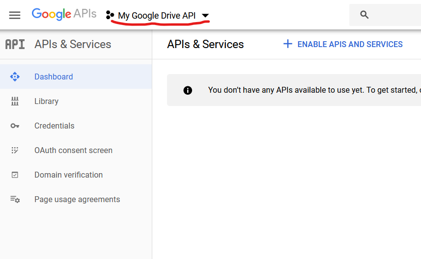 how to enable the google drive api